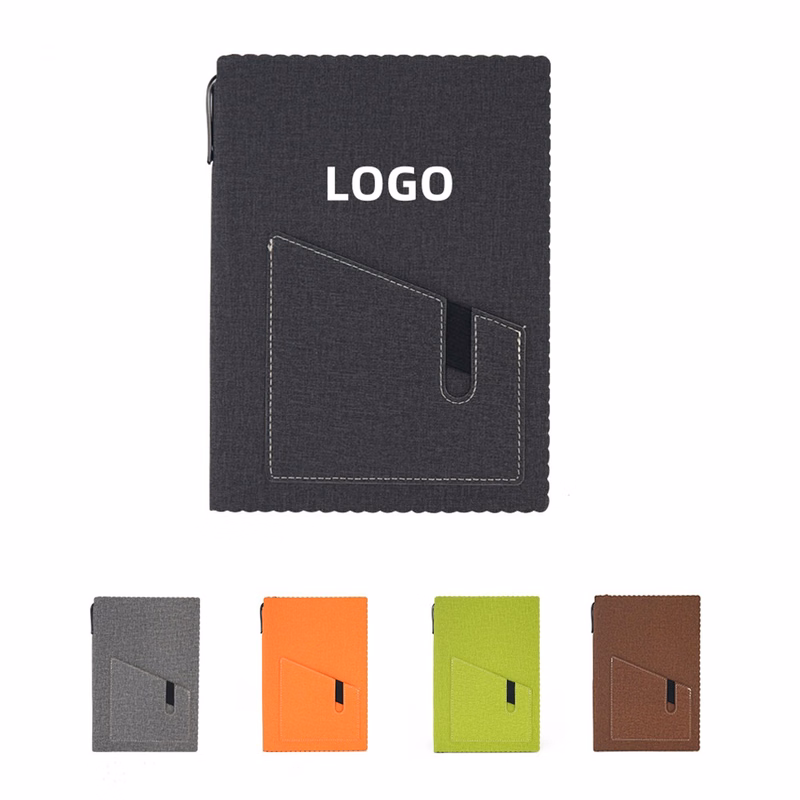 A5 Lined Notebook with Pocket