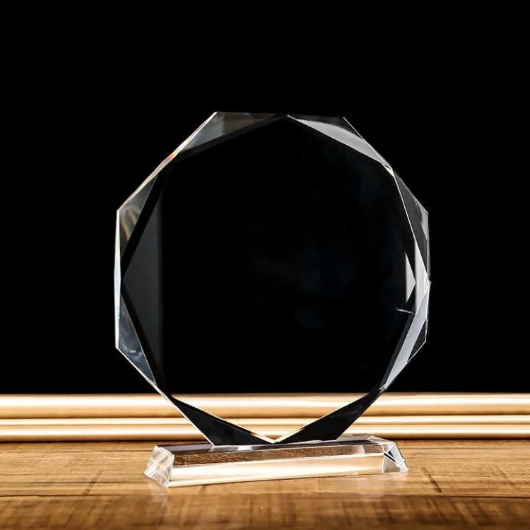 Octagonal Crystal Trophy 1