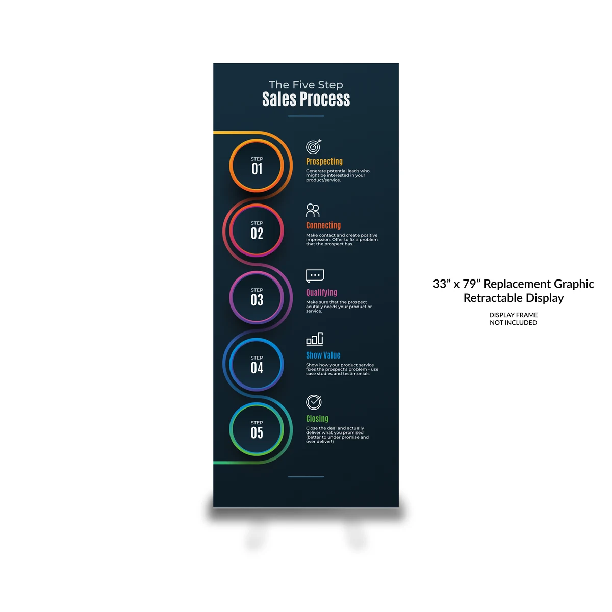 33"W x 79"H Replacement Graphic (Retractable Display) 1