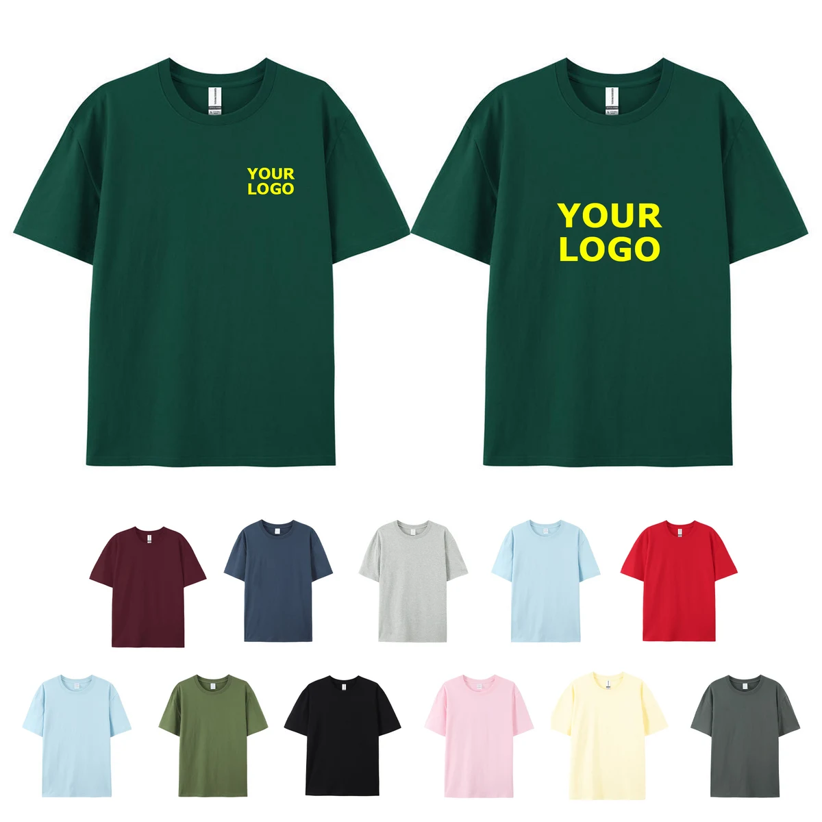 Custom Unisex 180g Cotton T-shirts 1