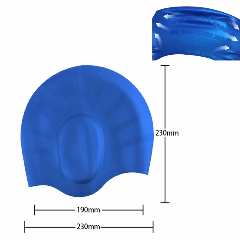 Ear Protection Silicone Swimming Cap