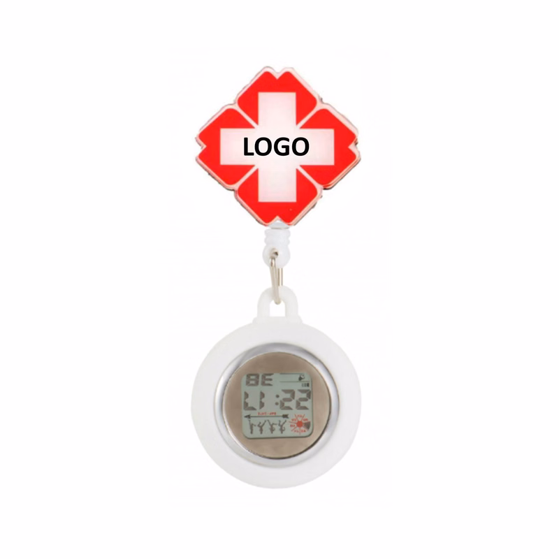 Digital Display Medical Silicone Pocket Nurse Watch