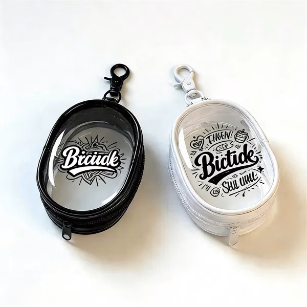 Custom Clear PVC Zipper Pouch 4.13 x 2.55 inch — Cosmetic & Travel Organizer