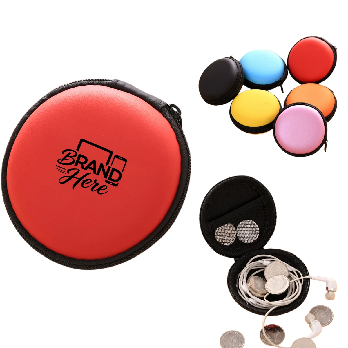 Round Earphone Storage Case 1