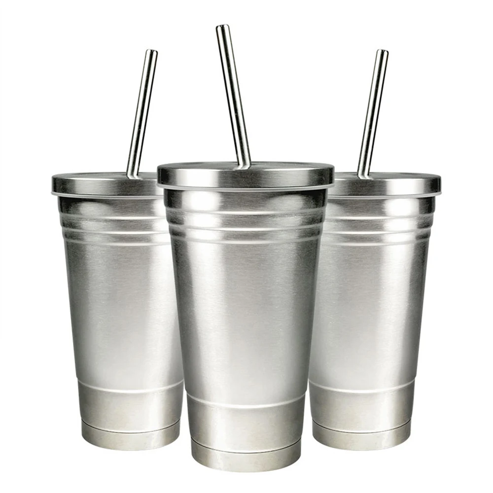 500ML Stainless Steel Straws Mug 1