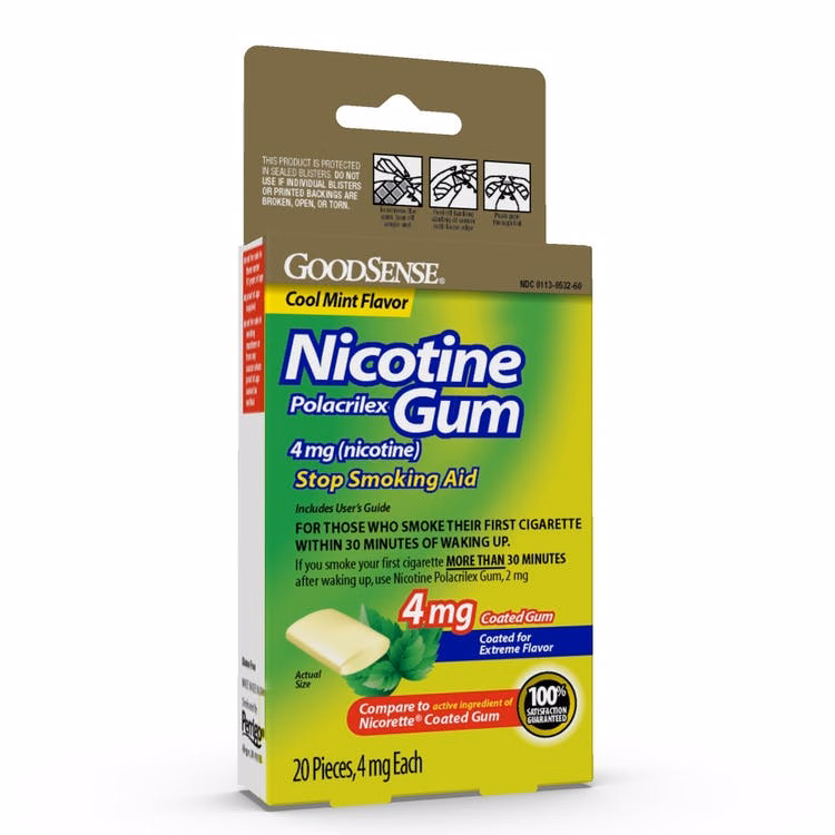Nicotine Gum - 4 mg Mint 20 Pack