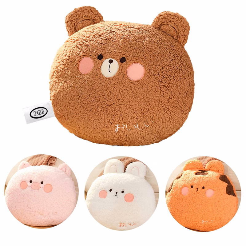 Super Soft Stuffed Animal Adorable Plush Cuddle Cushion Pillow