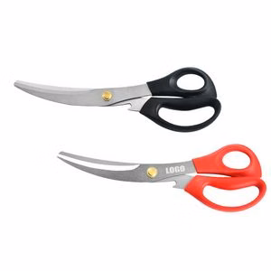 Curved Blade Kitchen Scissors Stainless Steel With Bottle Opener