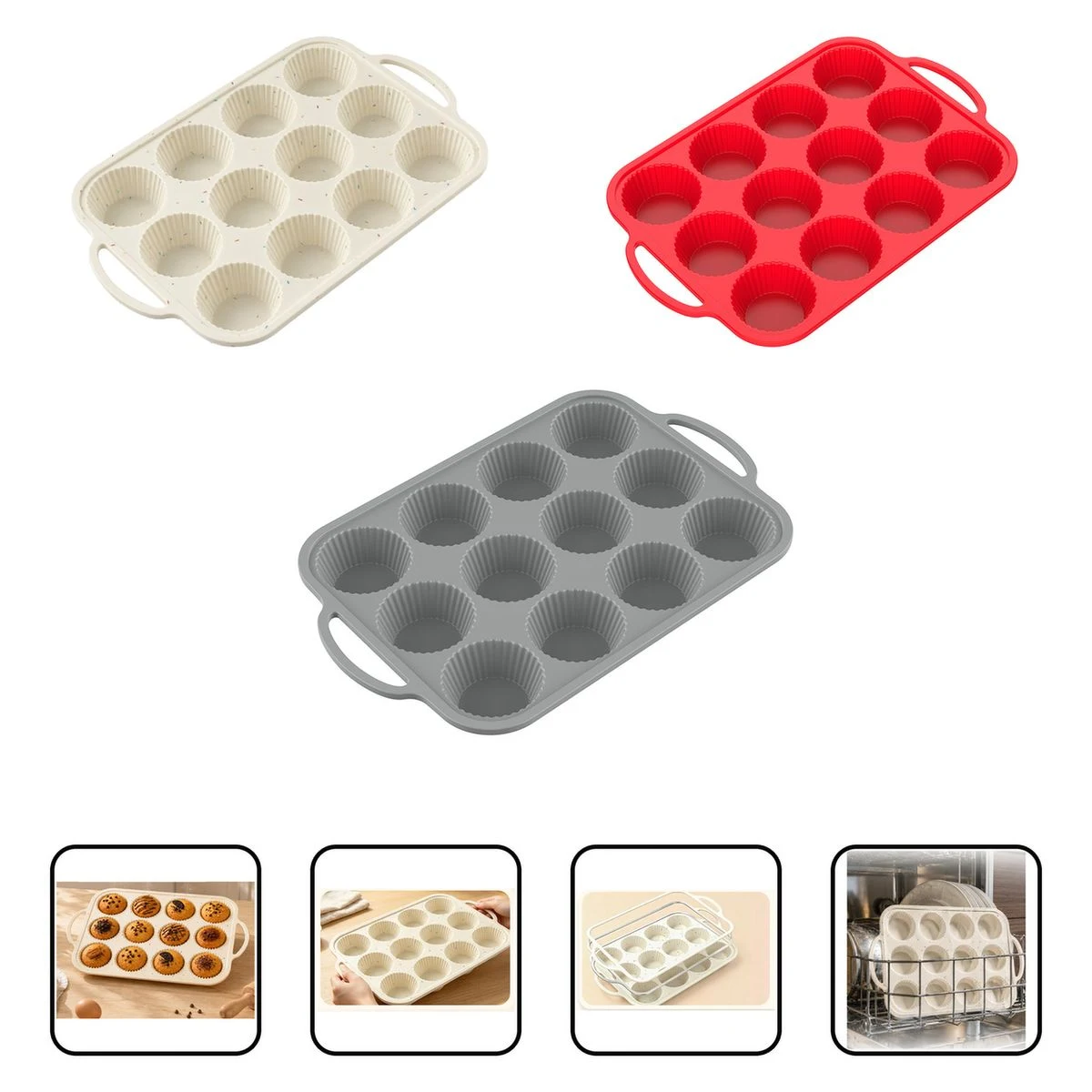 Nonstick Cupcake Baking Tray 1