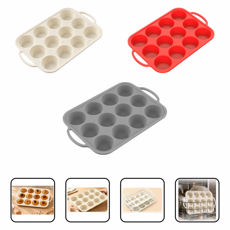 Nonstick Cupcake Baking Tray