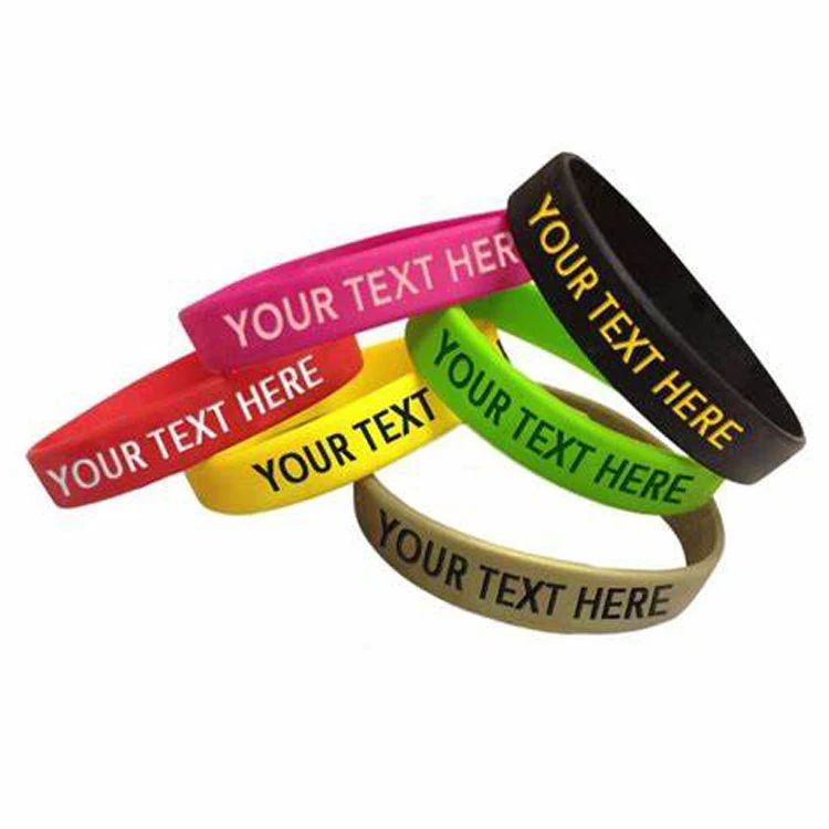 Silicone Bracelet Wristband 100% eco-friendly silicone 1
