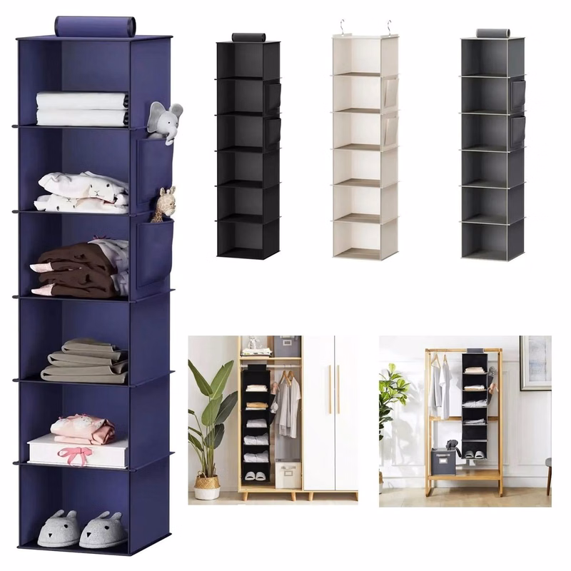 6-Shelf Hanging Closet Organizer