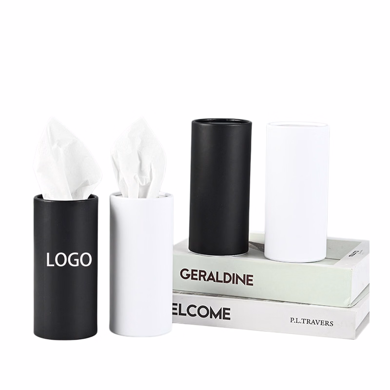 Printed Car Cylinder Tissue Box