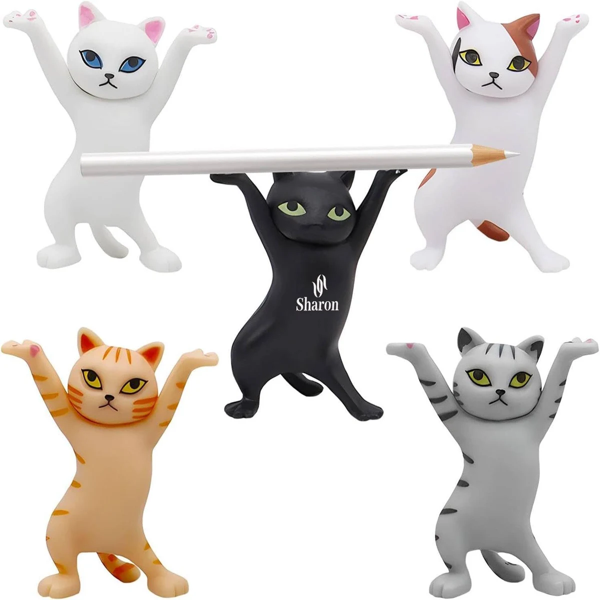 Dancing Cat Pen Holder (5 Sets) 1