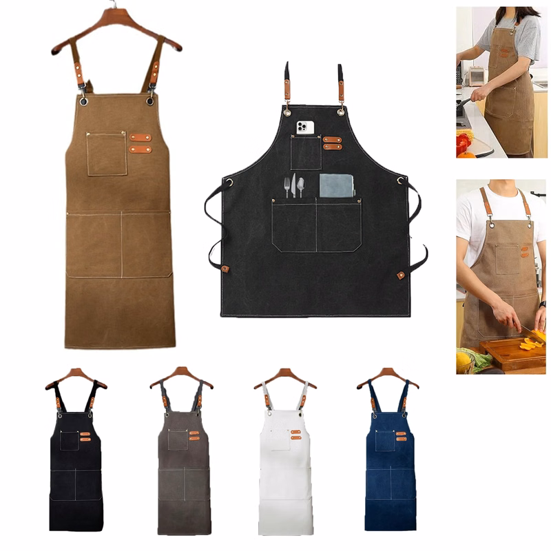 Thick Canvas Waterproof Apron Work Clothes
