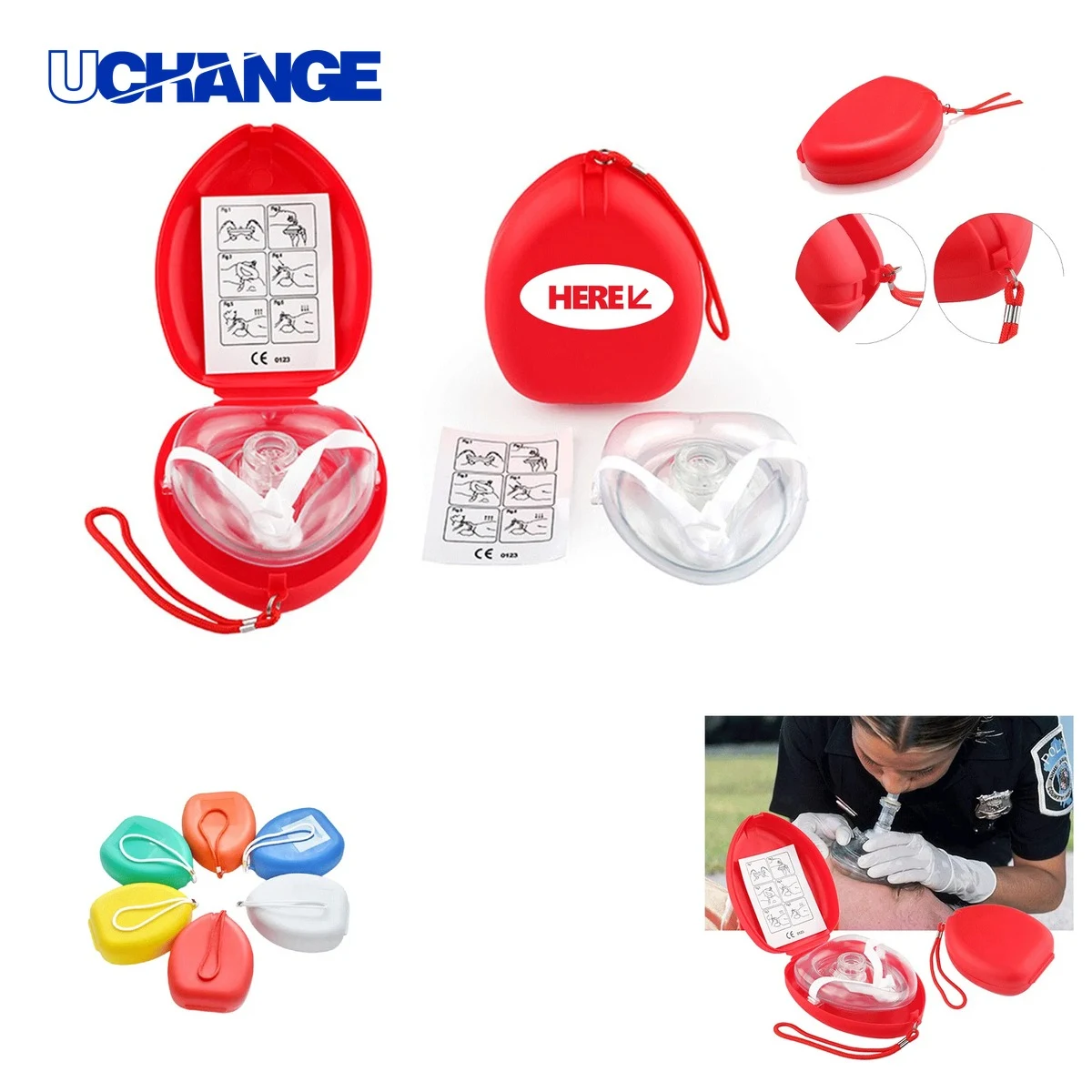 Emergency CPR Breathing Mask Tool for Resuscitation 1