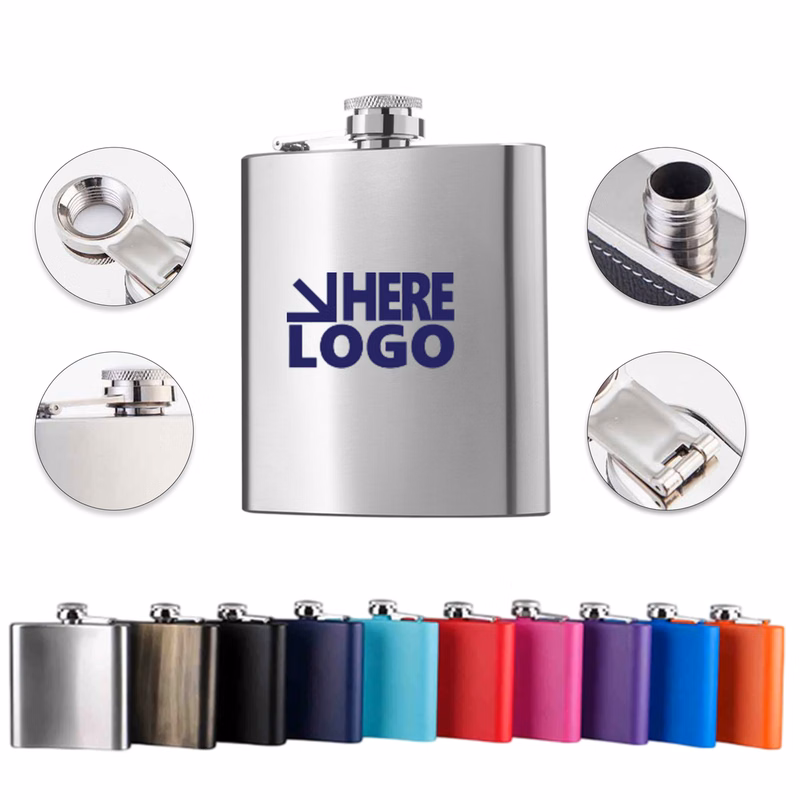 6oz 304 Stainless Steel Hip Flask