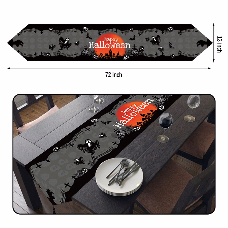 MOQ 10 Halloween Table Cloth 72x13"