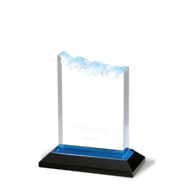 5X6 Blue Frosted Impress Acrylic Award 1