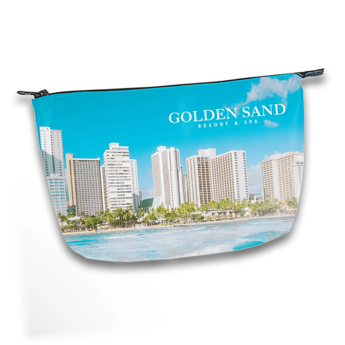Shiny Satin Dye Sublimated Zipper Pouch 1