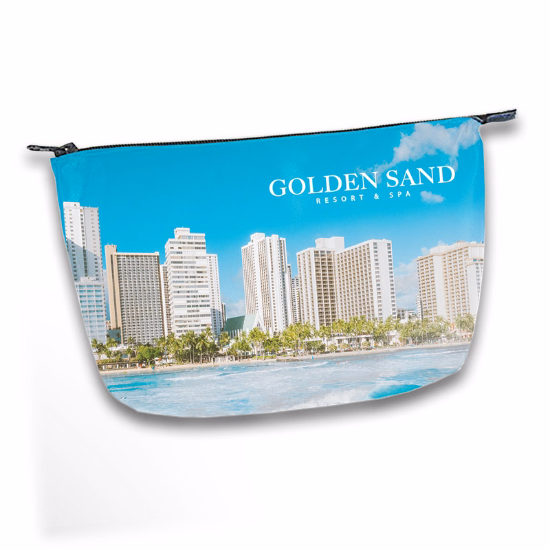 Shiny Satin Dye Sublimated Zipper Pouch