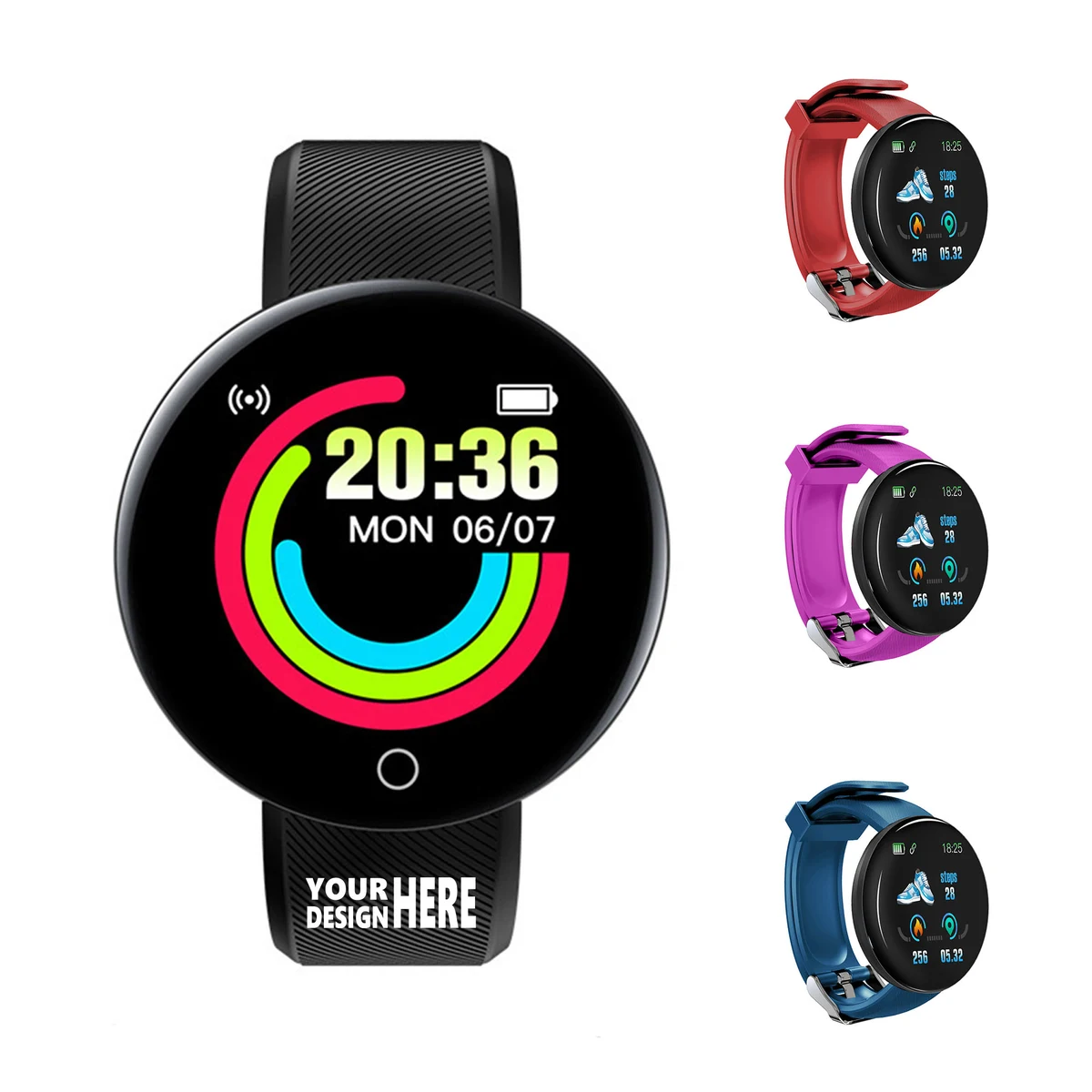 Round Screen Health Monitor Smart Bracelet 1