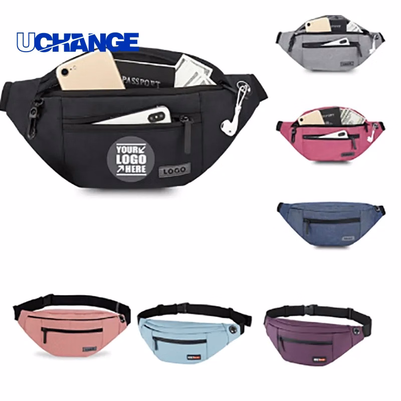 4-Zipper Travel Waist Pack Secure Multi-Pocket Running Bag