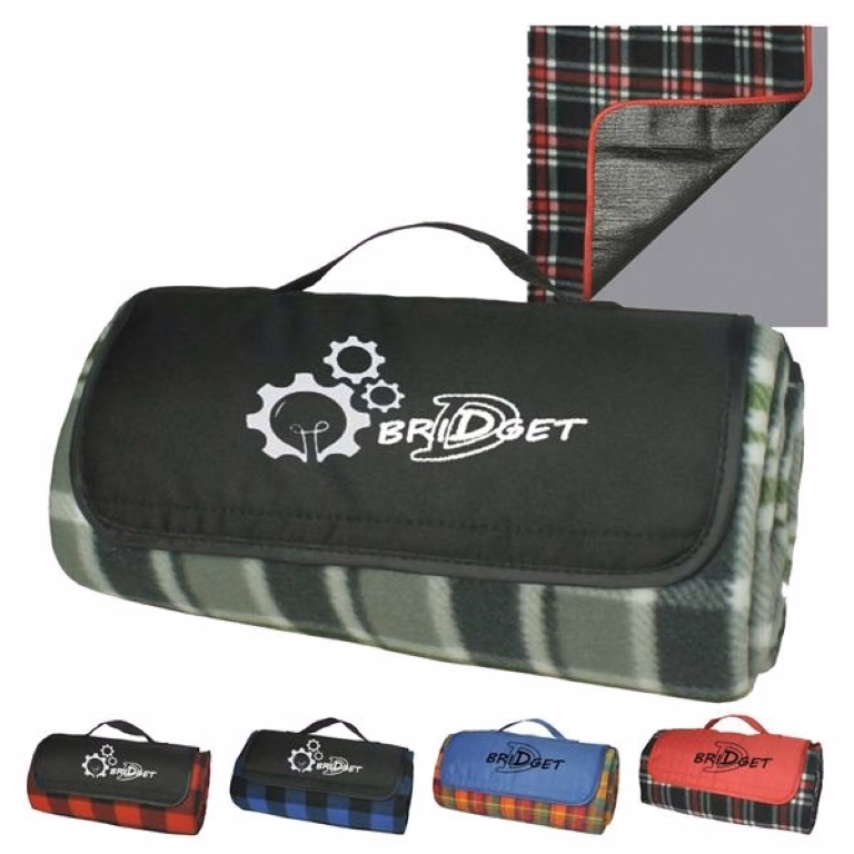 Portable Plaid Picnic Blanket