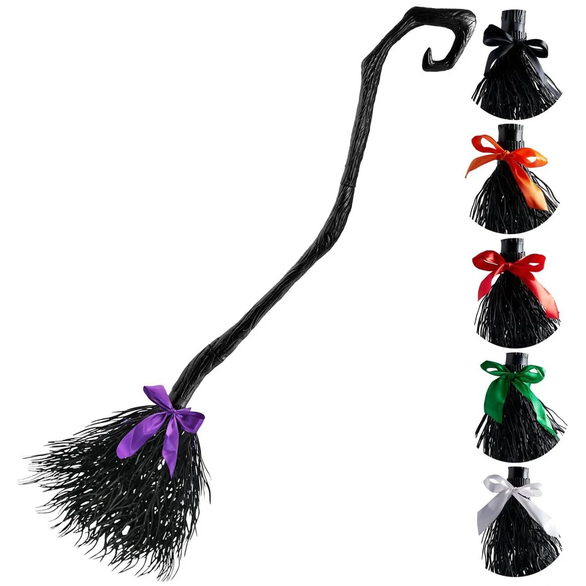 Plastic Halloween witch broom decoration 1