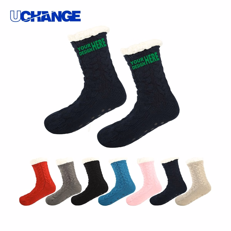 Custom Anti-Slip Plush Sleep Socks