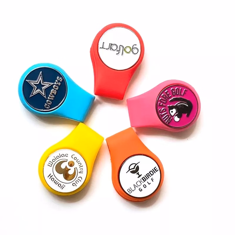 Silicone Golf Ball Marker Holder Hat Clips