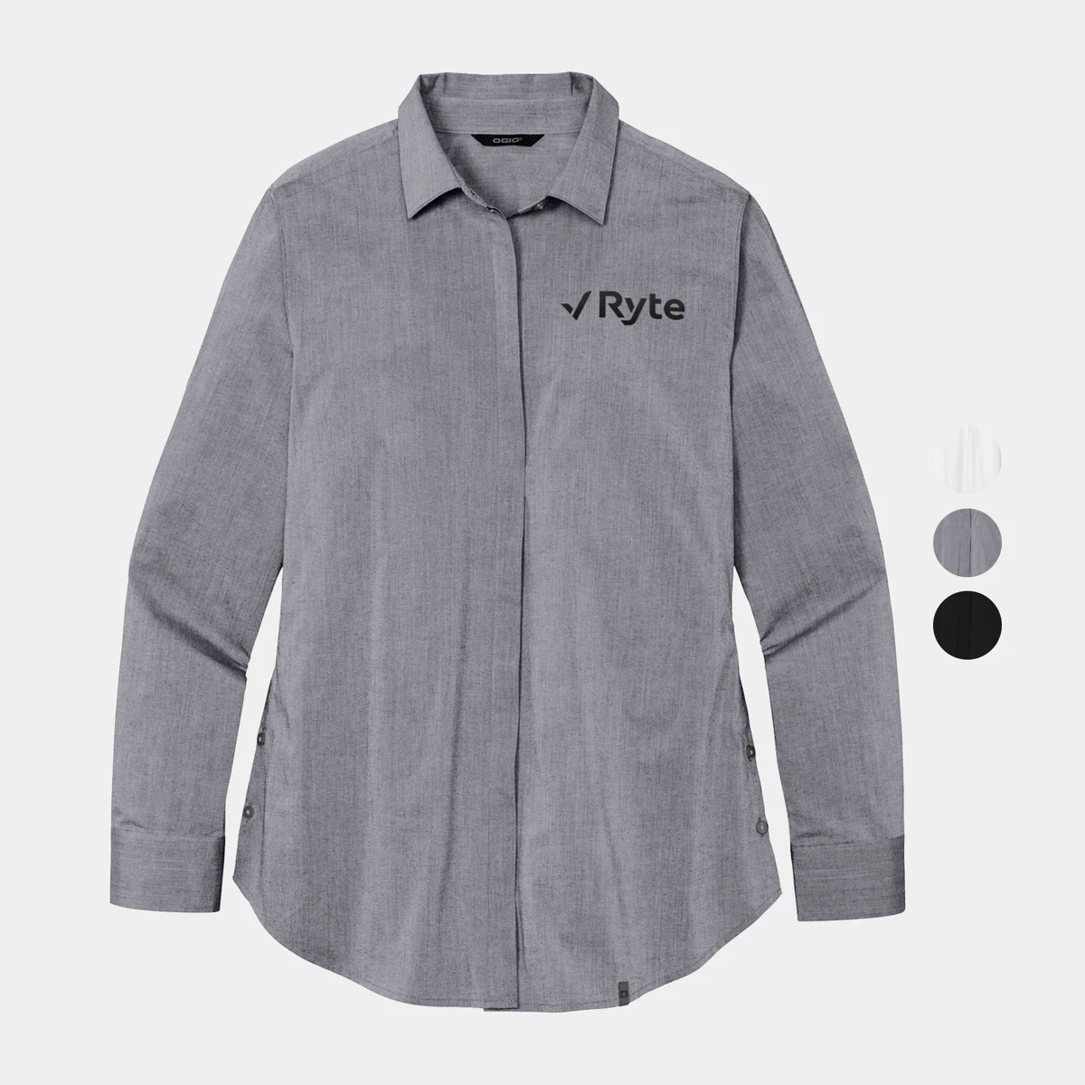 OGIO® Ladies Long Sleeve Buttoned-Up Shirt 1