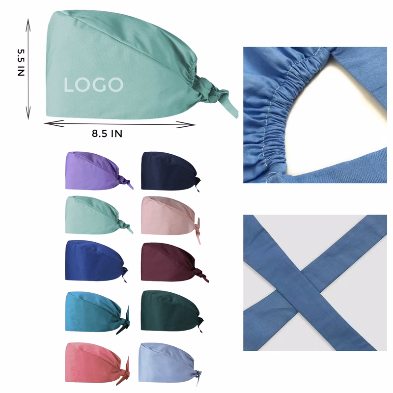 MOQ 10 PCS Hygienic Pure Cotton Nurse Cap