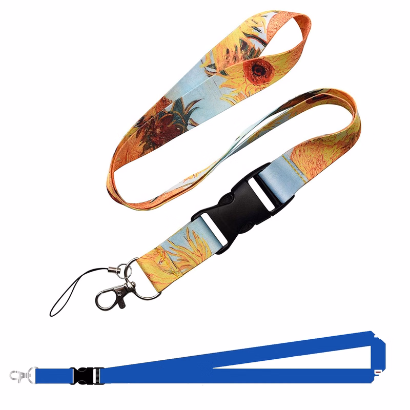 MOQ 50PCS Quick Release Buckle Polyester Lanyard