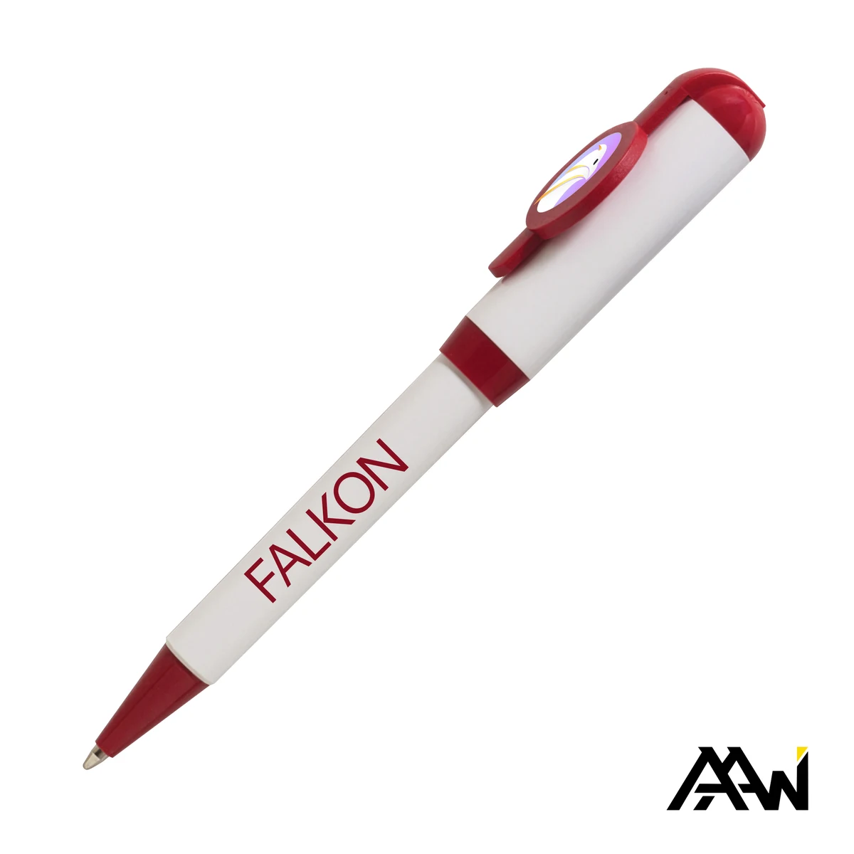 Jumbo VividPrint™ Billboard Twist White Pen - Colored Accent 1