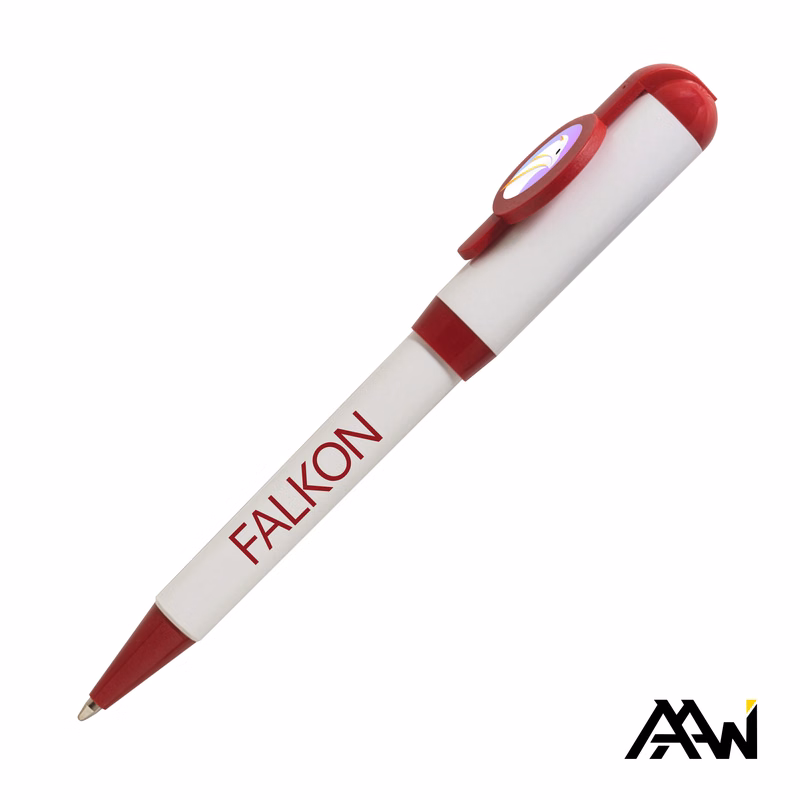 Jumbo VividPrint™ Billboard Twist White Pen - Colored Accent