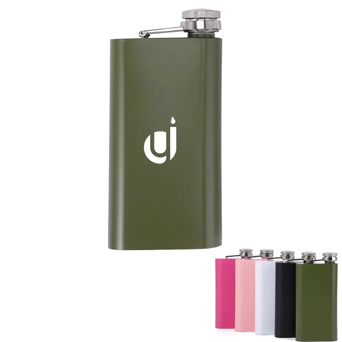 Stainless Steel Slim 6 Oz Hip Flask 1