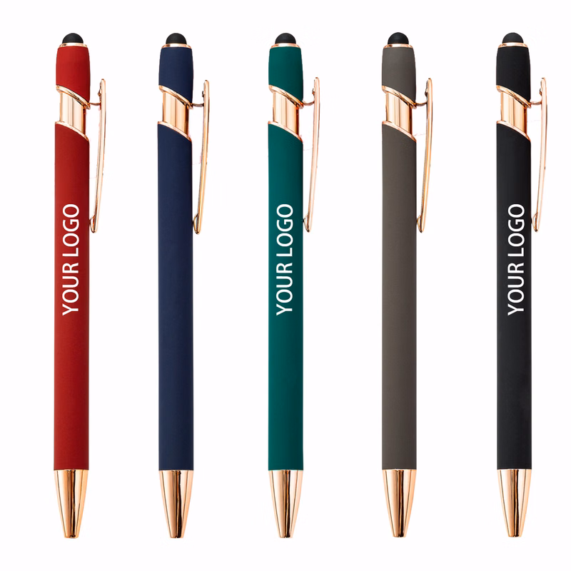 Soft-Touch StylusMetal Pens (Rose Gold)