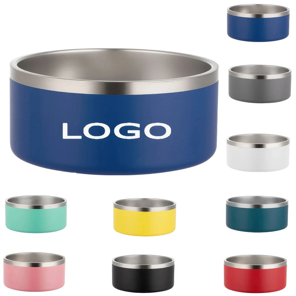 32oz Stainless Steel Dog Bowl 1