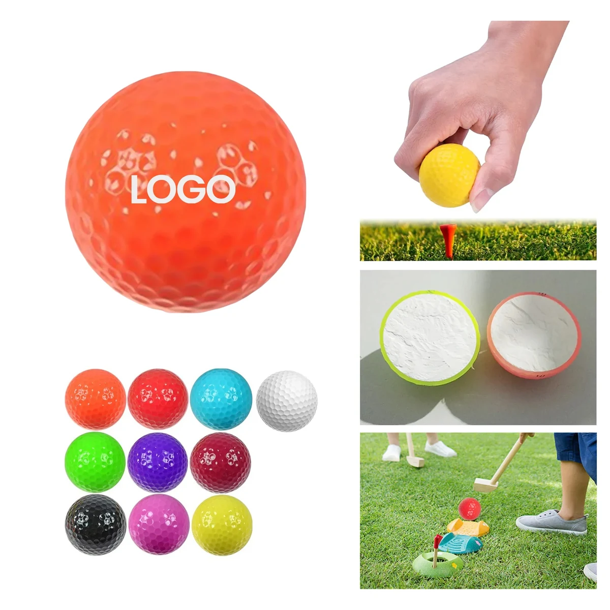 Double Layers Colorful Golf Balls For Competition 1