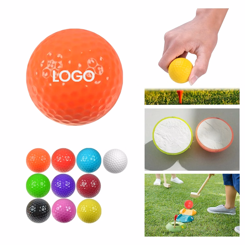 Double Layers Colorful Golf Balls For Competition