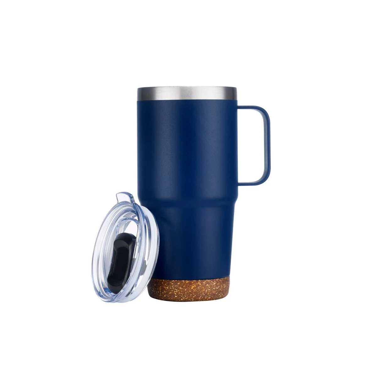 Endura 24 oz Navy SS Travel Mug with Cork Bottom 1