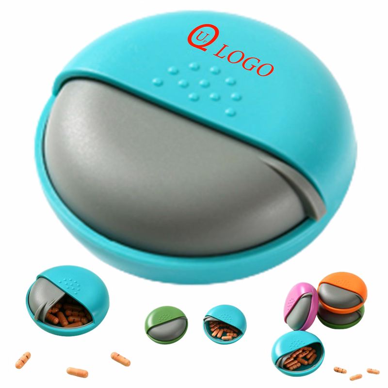 Round Single Compartment Pill Case