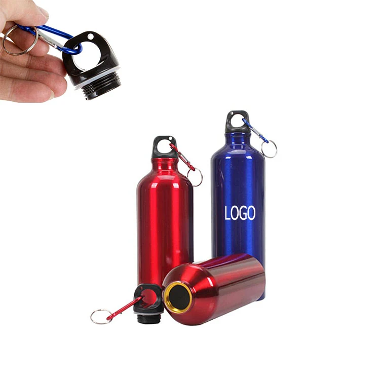 500ML Stainless Steel Narrow Mouth Water Bottle With Mountaineering Buckle, custom water bottle with logo imprint 1