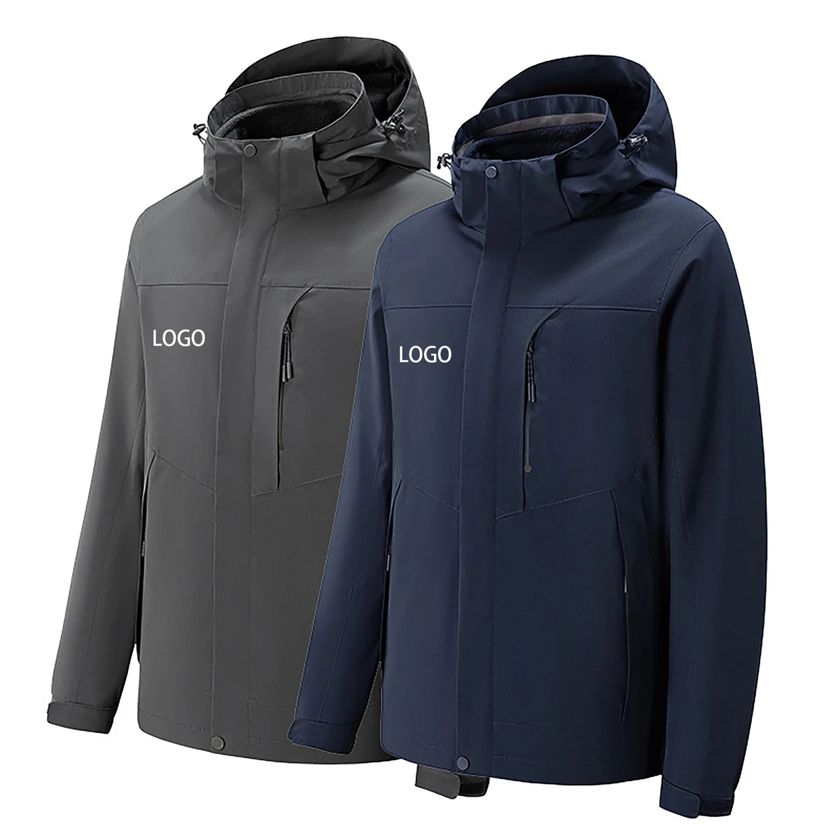 3 in 1 Warm Fleece Liner Jacket & Detachable Hood 1
