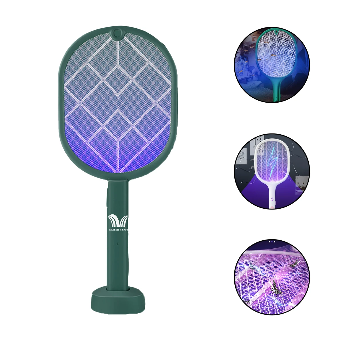 High Voltage Handheld Electric Fly Swatter Bug Zapper 1