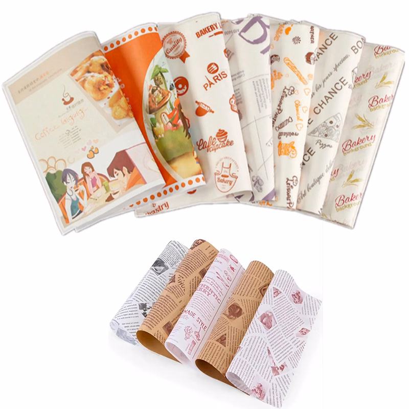 Hamburger Food Wrapping Paper MOQ 100PCS