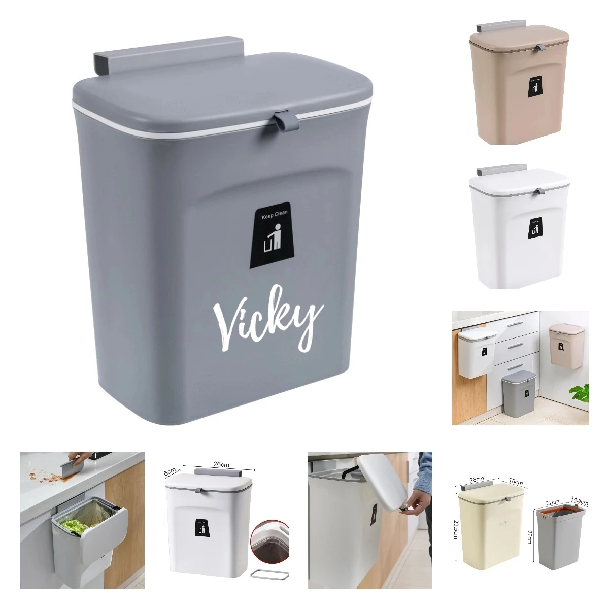 Kitchen Collapsible Trash Bin 1