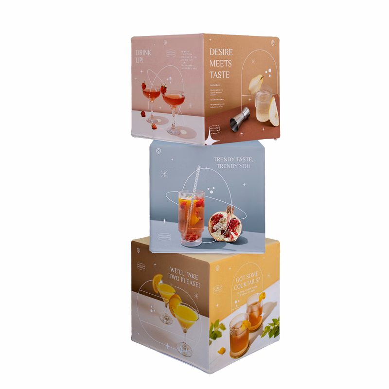 Rotating 3 Piece Cube Display - 20" Cubes