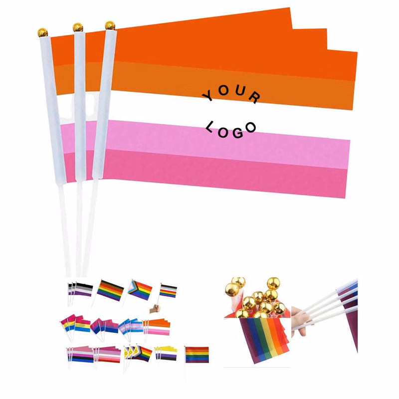 Hand Held Pride Flag with UV Resistant Colors